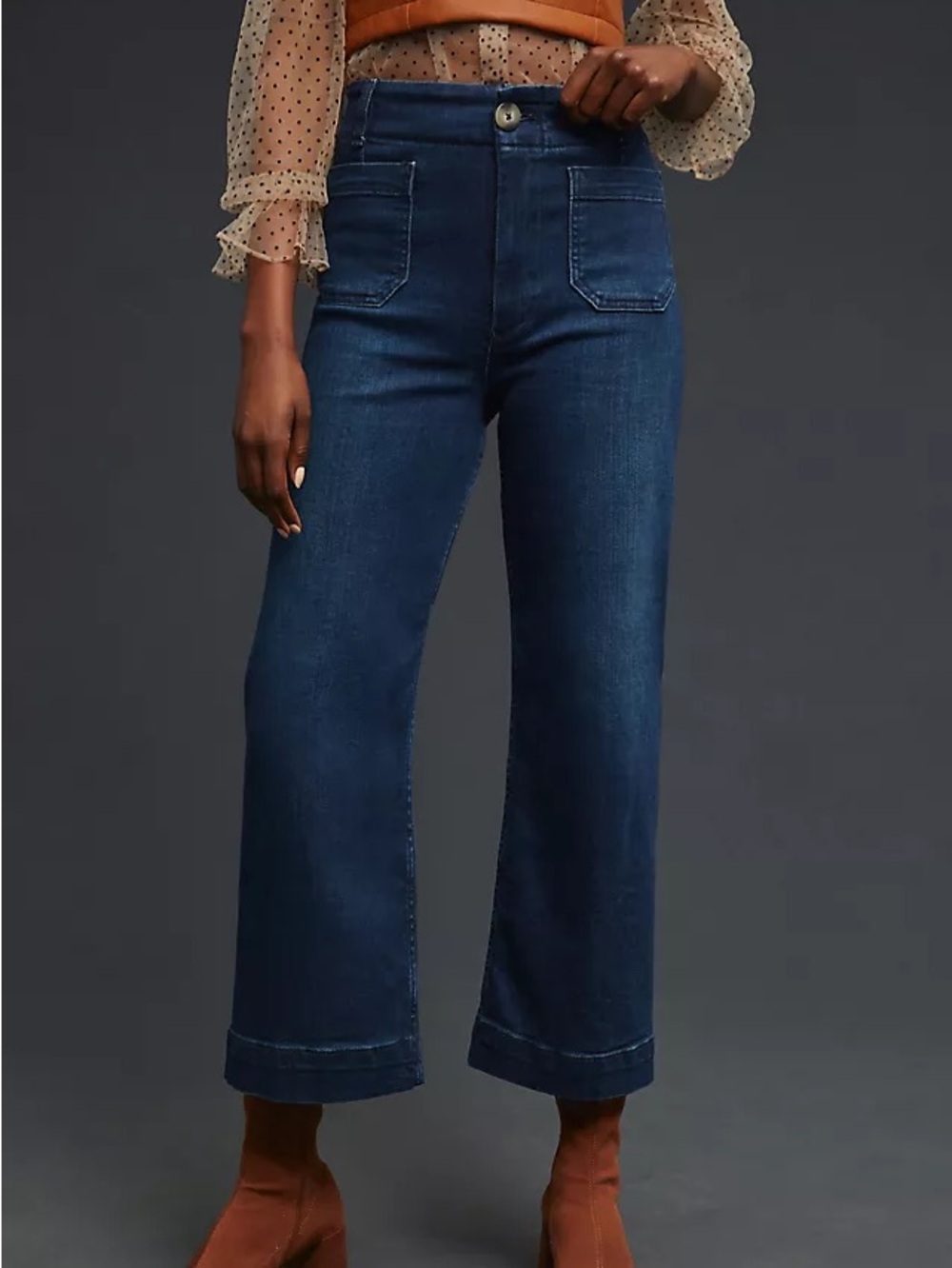 Anthropologie Pilcro Skipper Wide-Leg Jeans